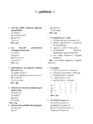 Podhu Arivu Vina Thodari :General Studies Question Bank: பொதுத் அறிவு வினாத் தொடரி - Image 6