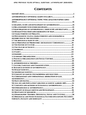 UPSC 12 PREVIOUS YEARS OPTIONAL MAINS PAPER 2013-2024: Anthropology - Image 2