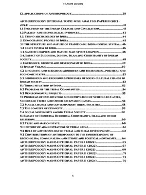 UPSC 12 PREVIOUS YEARS OPTIONAL MAINS PAPER 2013-2024: Anthropology - Image 3