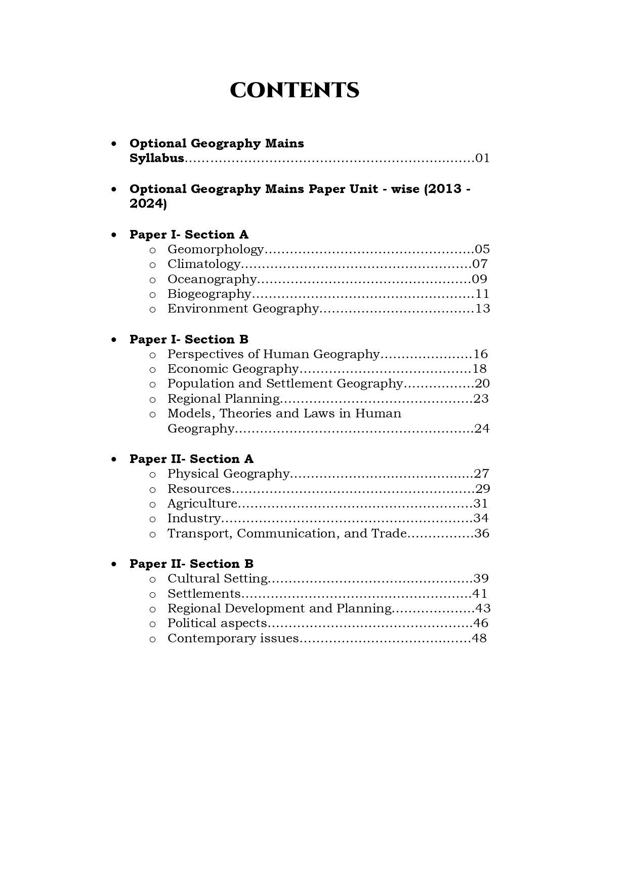 UPSC 12 PREVIOUS YEARS OPTIONAL MAINS PAPER 2013-2024: Geography - Image 2