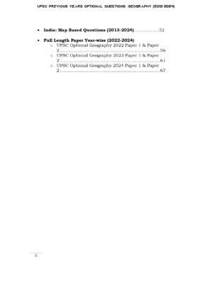 UPSC 12 PREVIOUS YEARS OPTIONAL MAINS PAPER 2013-2024: Geography - Image 3