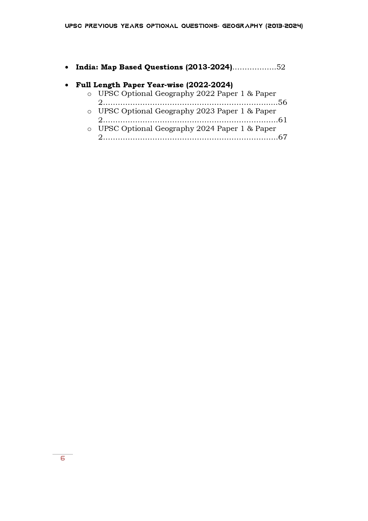 UPSC 12 PREVIOUS YEARS OPTIONAL MAINS PAPER 2013-2024: Geography - Image 3