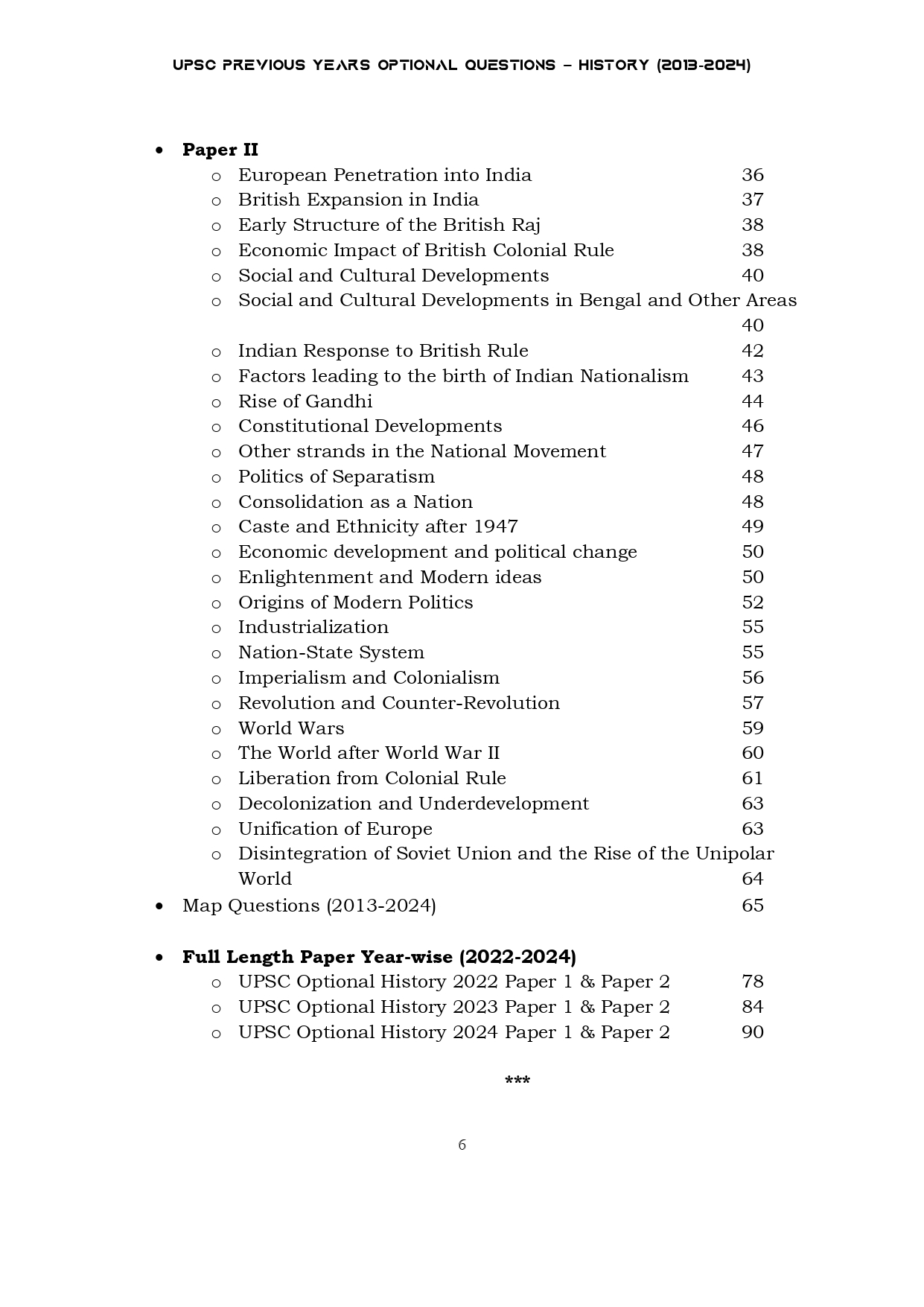 UPSC 12 PREVIOUS YEARS OPTIONAL MAINS PAPER 2013-2024: History - Image 3