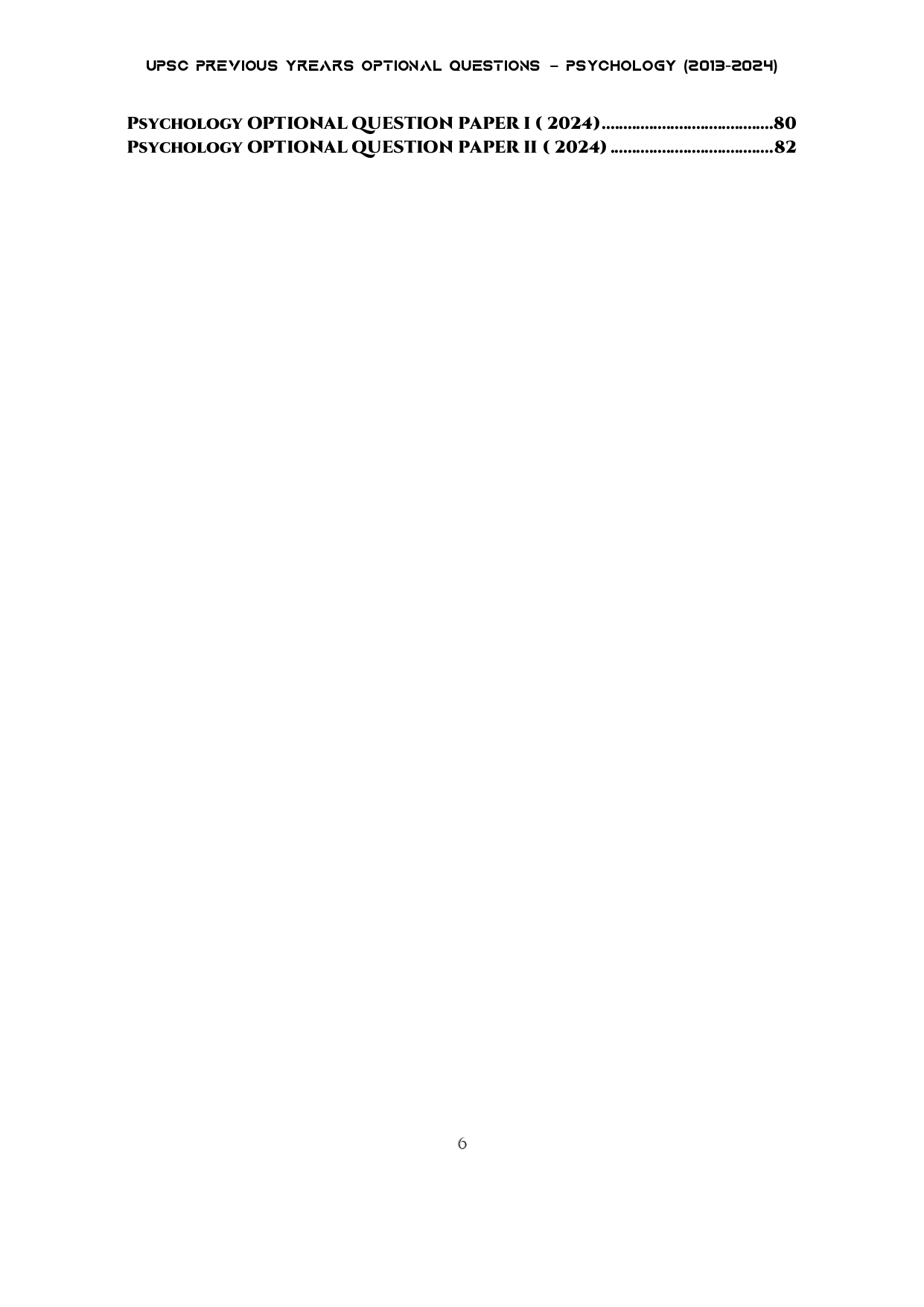 UPSC 12 PREVIOUS YEARS OPTIONAL MAINS PAPER 2013-2024: Psychology - Image 3