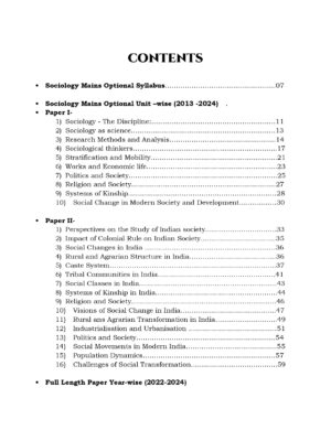 UPSC 12 PREVIOUS YEARS OPTIONAL MAINS PAPER 2013-2024: Sociology - Image 2