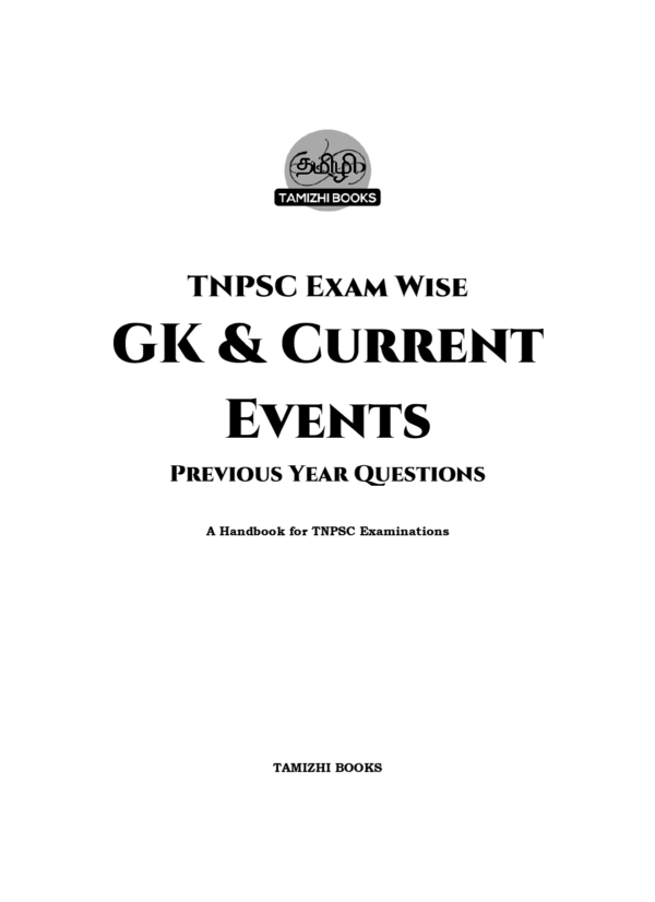 TNPSC Exam Wise GK/Current Affairs Previous Year Questions- 2nd Edition