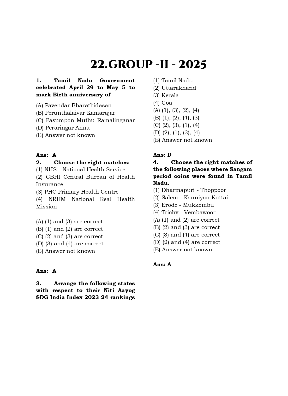 TNPSC Exam Wise GK/Current Affairs Previous Year Questions- 2nd Edition - Image 6