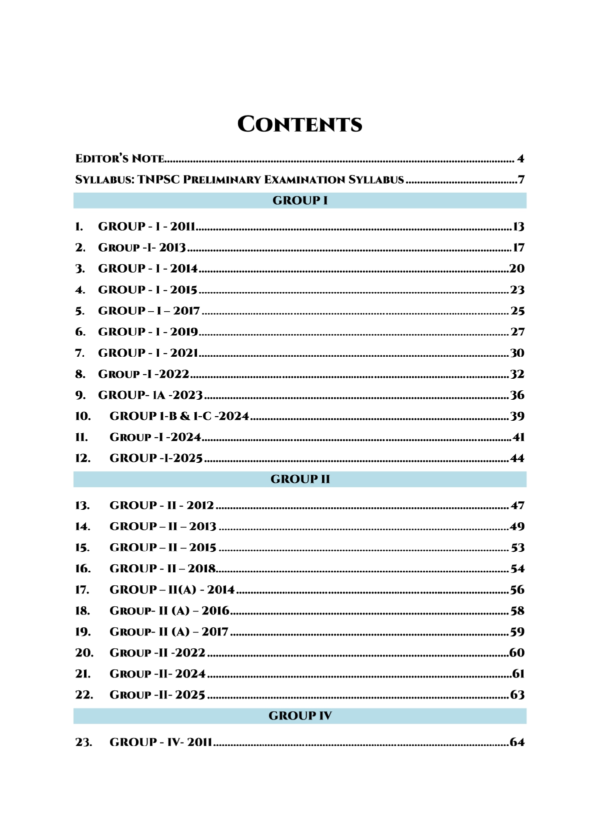 TNPSC Exam Wise Geography Previous Year Questions- 2nd Edition