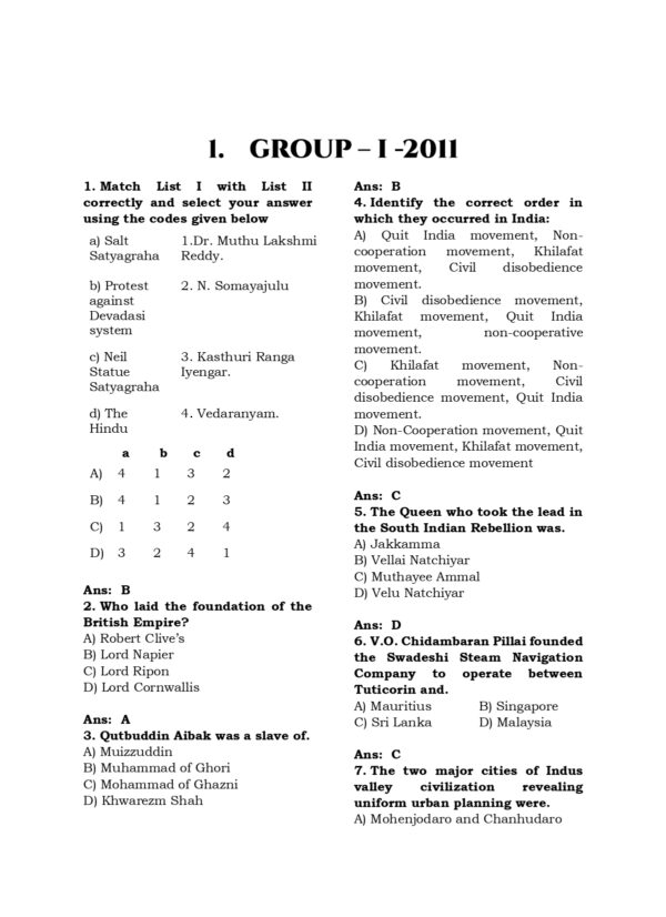 TNPSC Exam Wise History Previous Year Questions- 2nd Edition