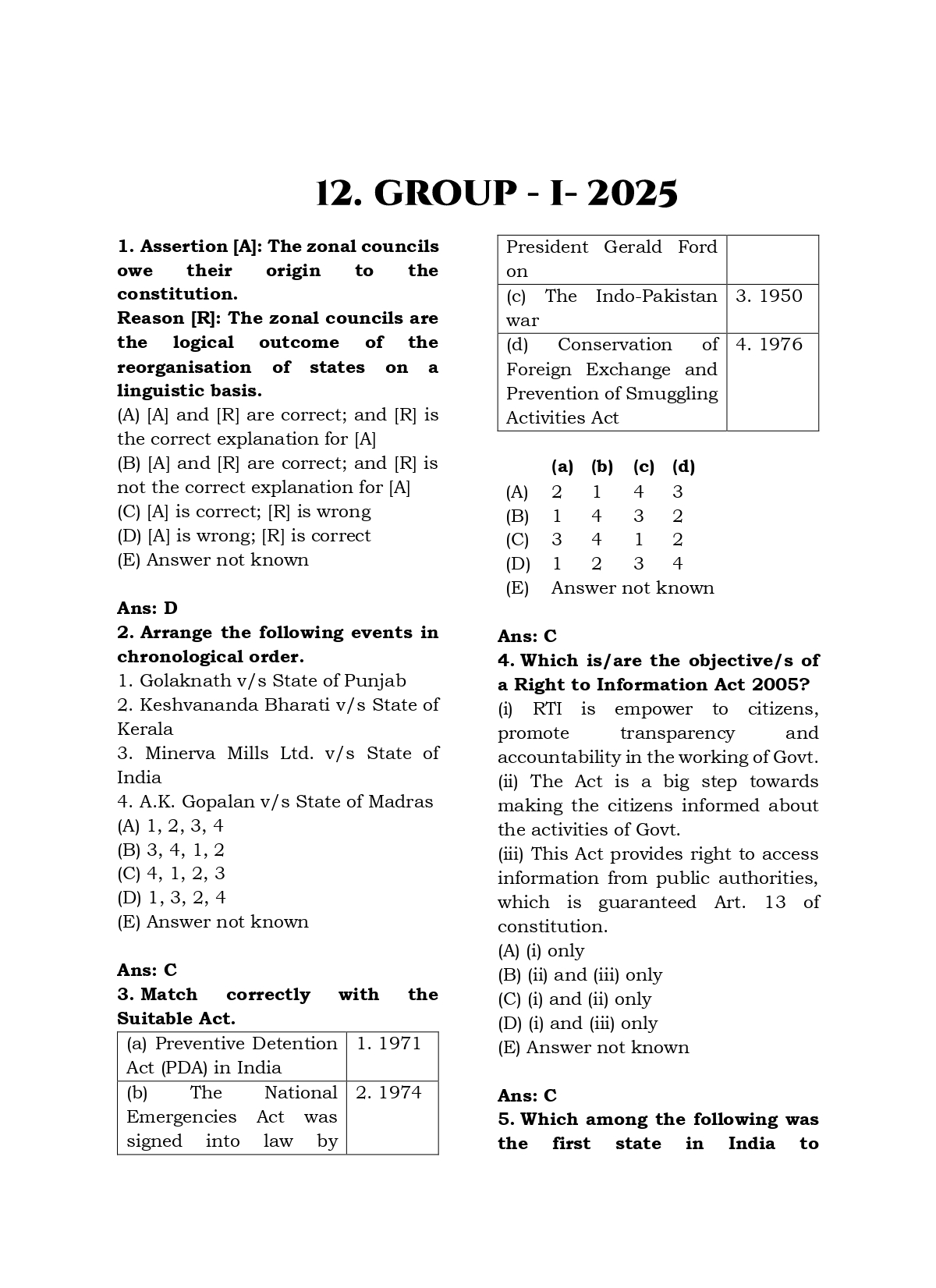 TNPSC Exam Wise Polity Previous Year Questions- 2nd Edition - Image 6