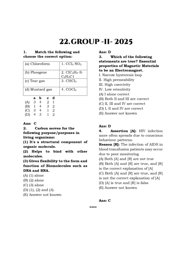 TNPSC Exam Wise Science Previous Year Questions-2nd Edition