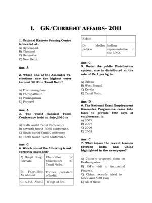TNPSC Group I Exam Previous Year Questions - Image 6