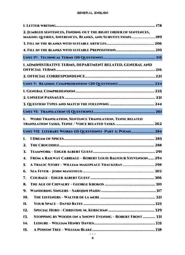 General English for TNPSC