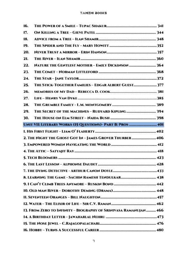 General English for TNPSC