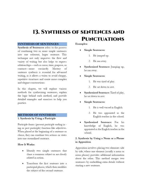 General English for TNPSC
