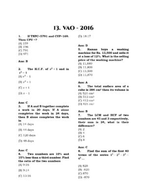 TNPSC Exam Wise  Aptitude  Previous Year Questions - Image 9