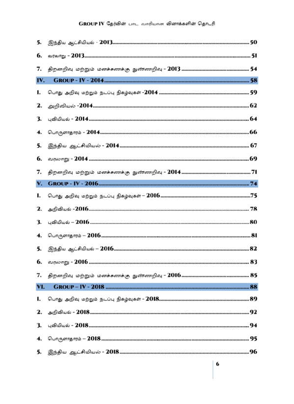 Munthiya andukalin TNPSC Group IV therivin Paada vaariyana Vinakalin Thodari