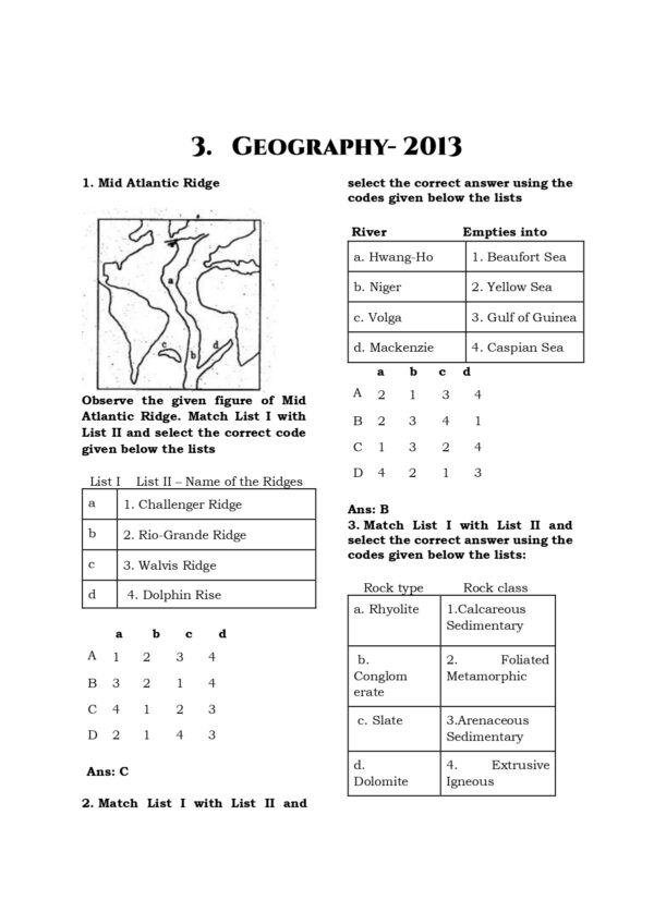 TNPSC Previous Years Subject Wise Group 2 Questions Bank
