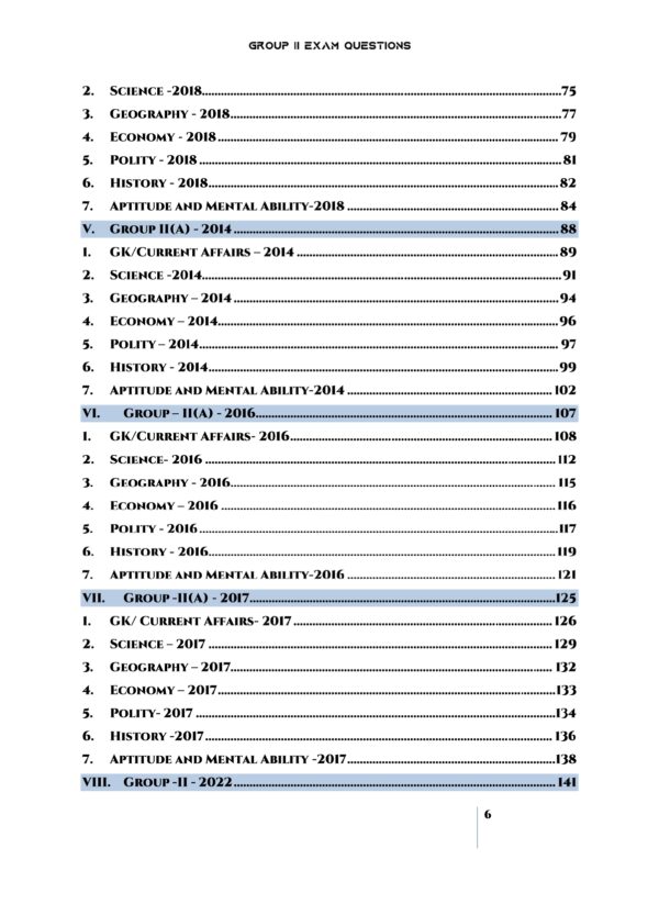 TNPSC Previous Years Subject Wise Group 2 Questions Bank