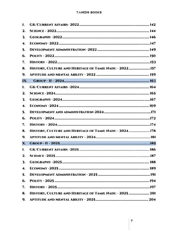 TNPSC Previous Years Subject Wise Group 2 Questions Bank