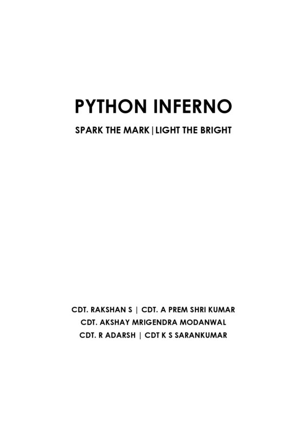PYTHON INFERNO