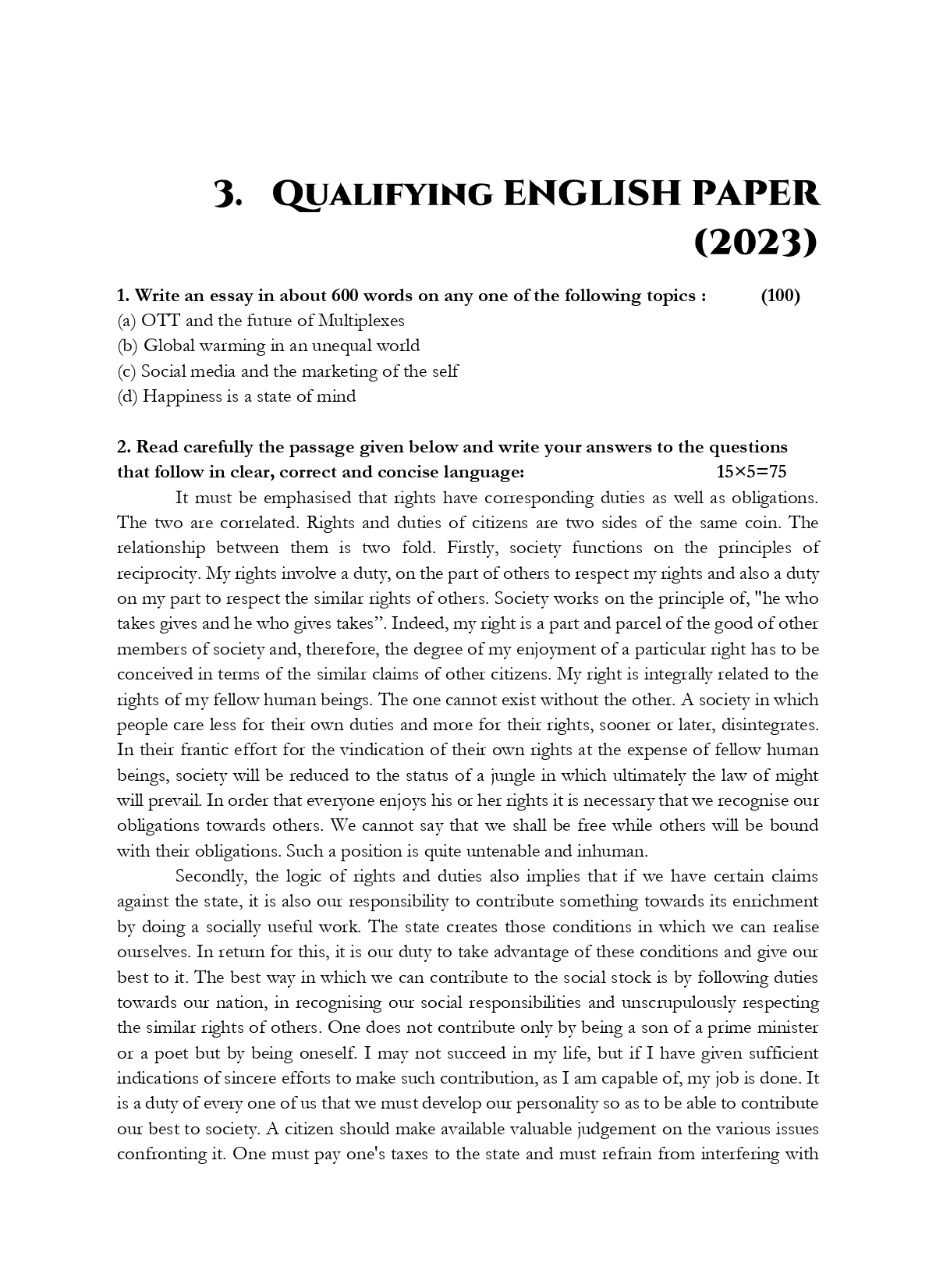 UPSC Qualifying Paper English- 13 PREVIOUS YEARS MAINS PAPERS (2013-2025) Questions - Image 5