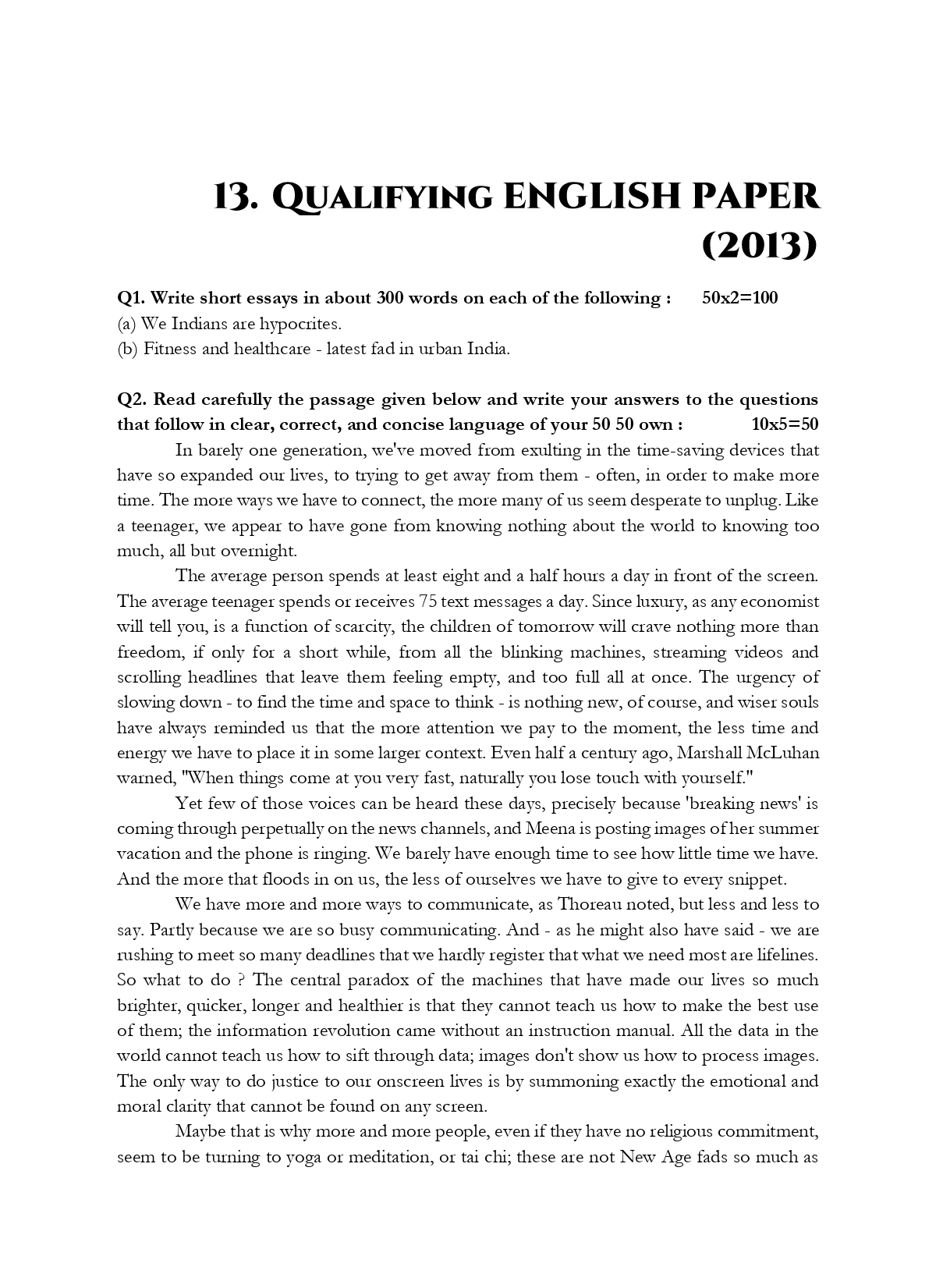 UPSC Qualifying Paper English- 13 PREVIOUS YEARS MAINS PAPERS (2013-2025) Questions - Image 8