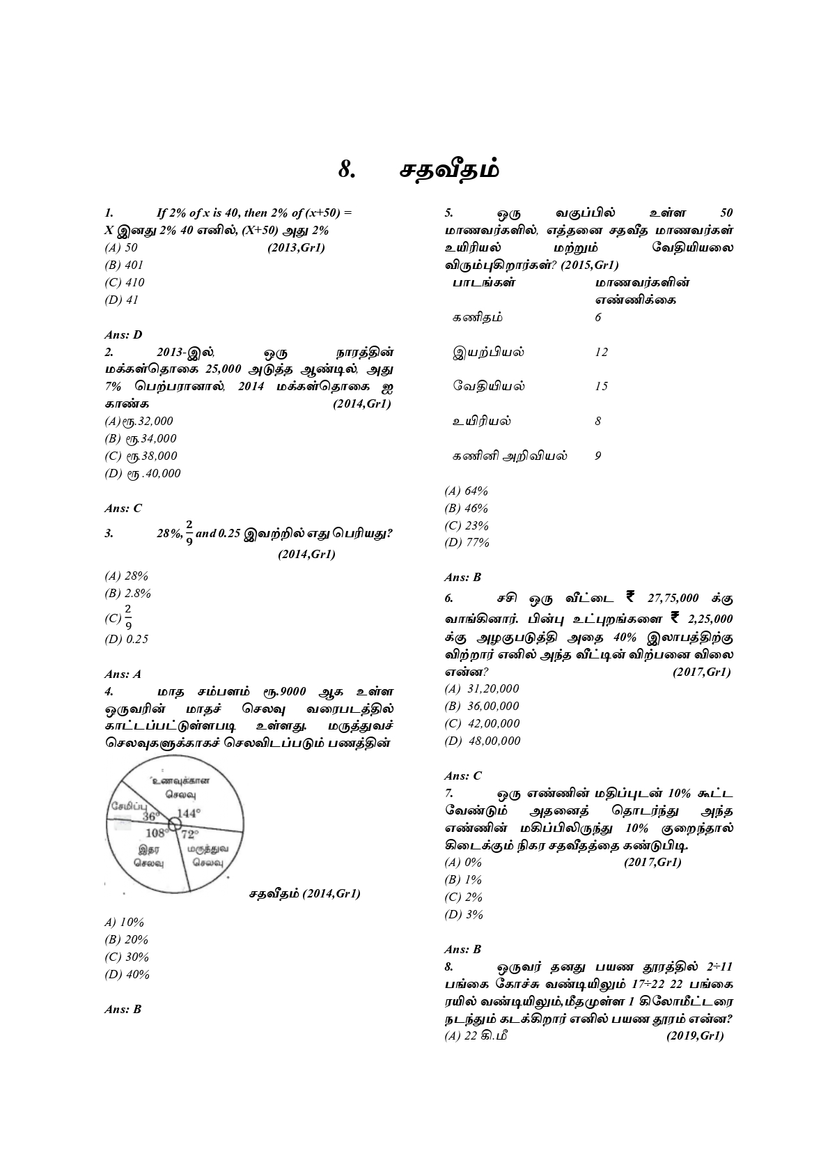 Munthiya andukalin TNPSC Thervil Thiranarivu Mattrum Manakanaku Nunarivu Vinakalin Thodari - Image 6