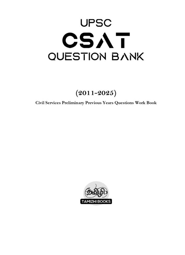 Topic Wise CSAT UPSC Preliminary Previous Years Questions Bank (2011-2025)