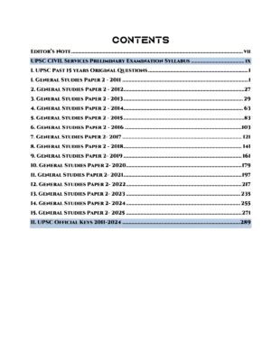 Topic Wise CSAT UPSC Preliminary Previous Years Questions Bank (2011-2025) - Image 3