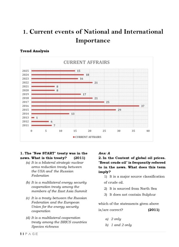 Topic Wise General Studies UPSC Preliminary Previous Years Questions Bank (2011-2025)