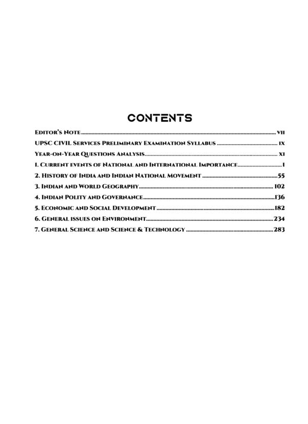 Topic Wise General Studies UPSC Preliminary Previous Years Questions Bank (2011-2025)